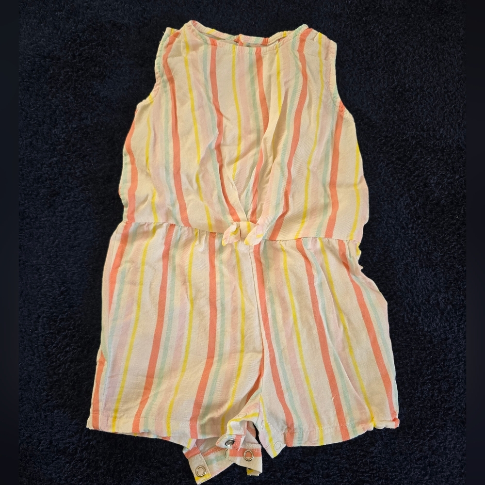 Carter's Multicolor Striped Romper